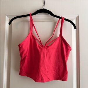 Lululemon Pink Strappy Crop Top